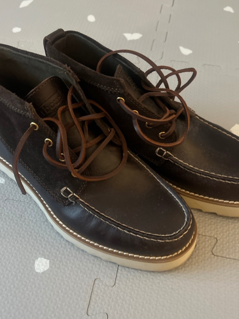 Barbour Men's Hadston Chukka Boots Size 8 Dark Brown